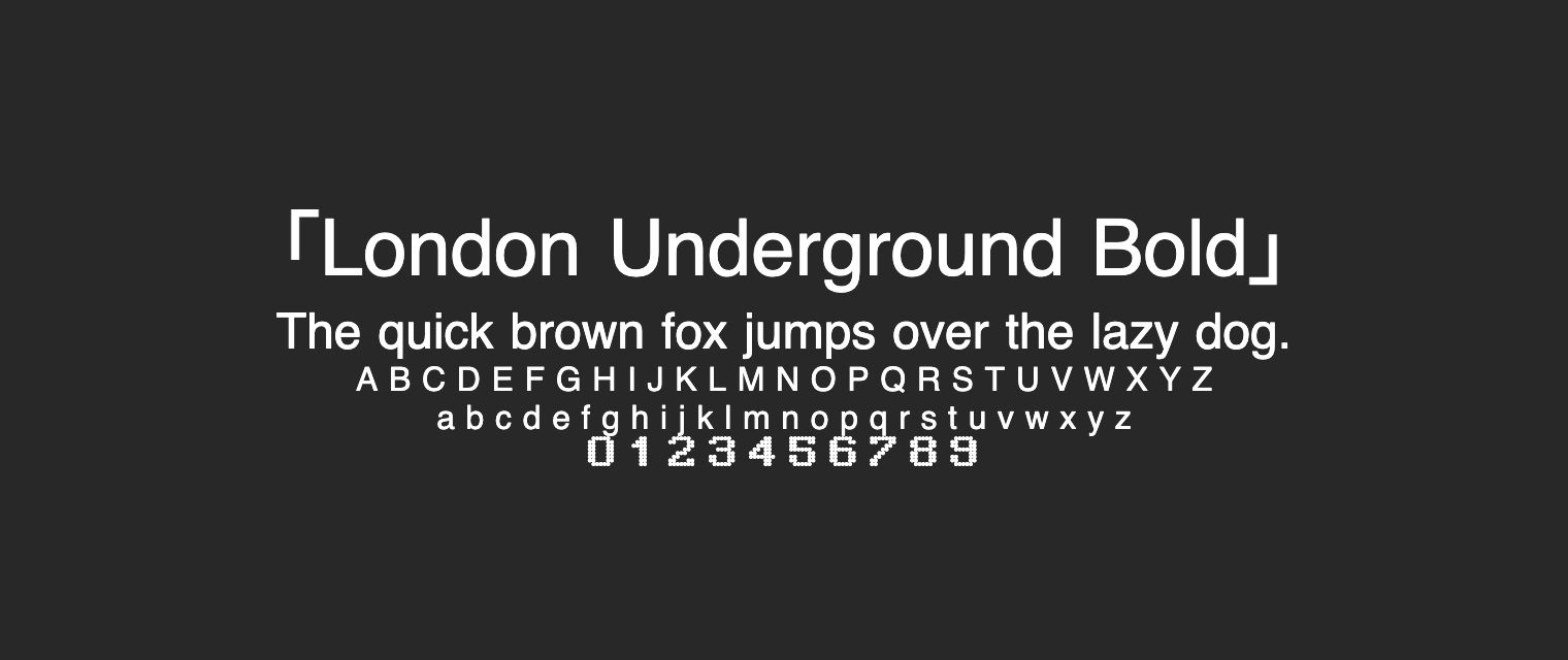 London Underground Bold